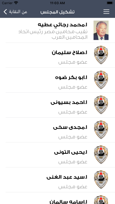 نقابة المحامين المصرية Screenshot
