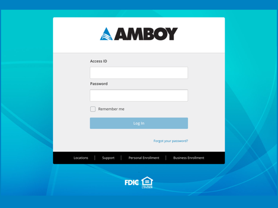 Amboy Digital Banking iPad screenshot 1 - Finance app
