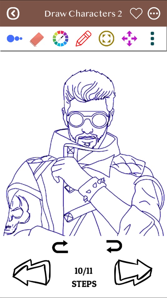 #5. How to draw FF (iOS) 由: EDDAOUDI Zineb