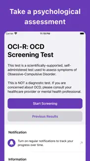 ocd test iphone screenshot 1