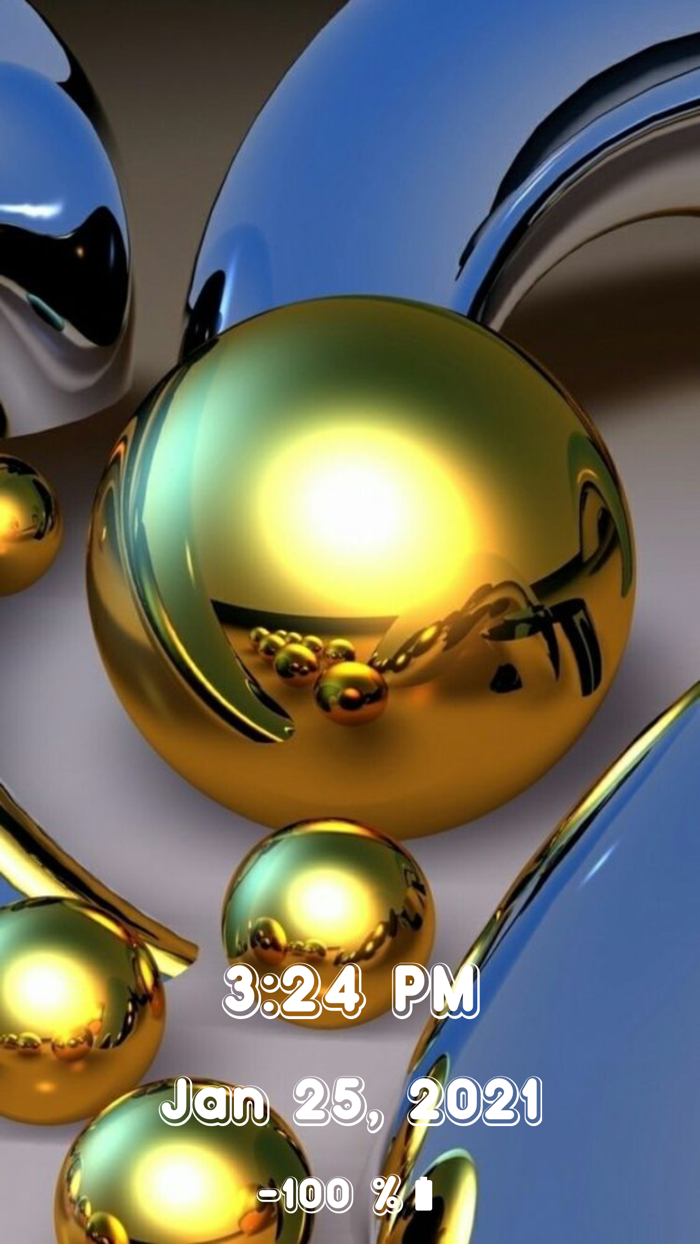 Digital Time-Big Clock Widget