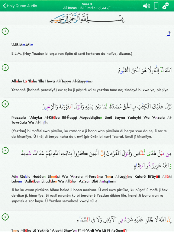 Quran Audio : Arabic, Kurdish screenshot 4