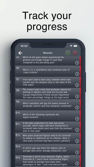 Numerical Reasoning Test Screenshot