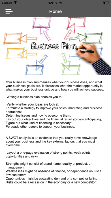 Screenshot #2 pour Business Plan Startup Guide