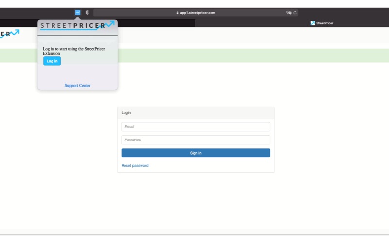 Screenshot #1 pour StreetPricer Extension