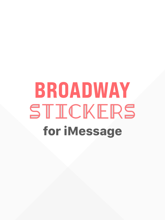 Broadway Stickers for iMessage