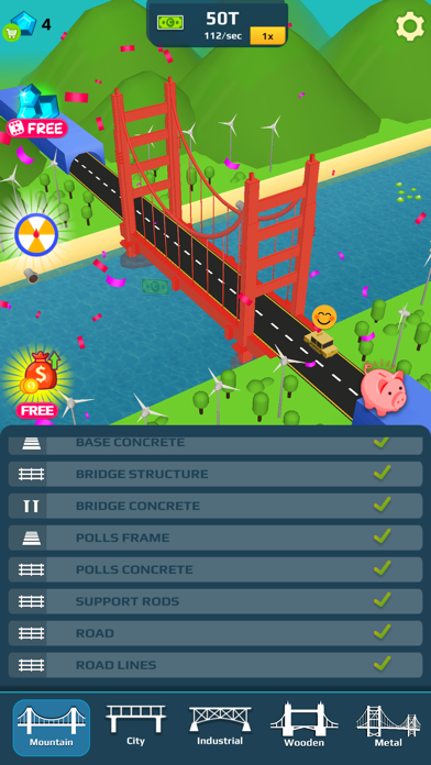 Idle Bridge Design Screenshot