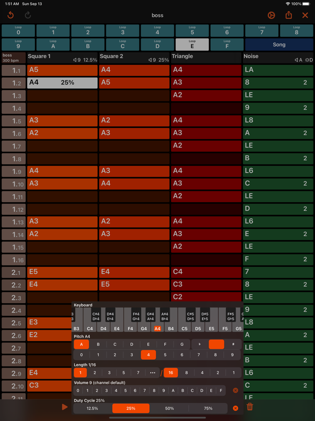 Oktubre - Screenshot ng Chiptune Maker