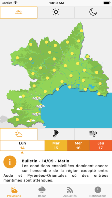 Screenshot #1 pour Météo Languedoc