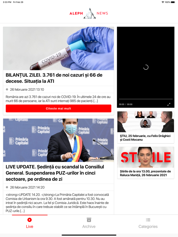 Screenshot #4 pour Aleph News Tablet
