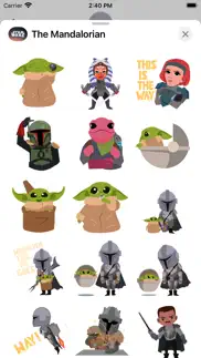 the mandalorian stickers iphone screenshot 3