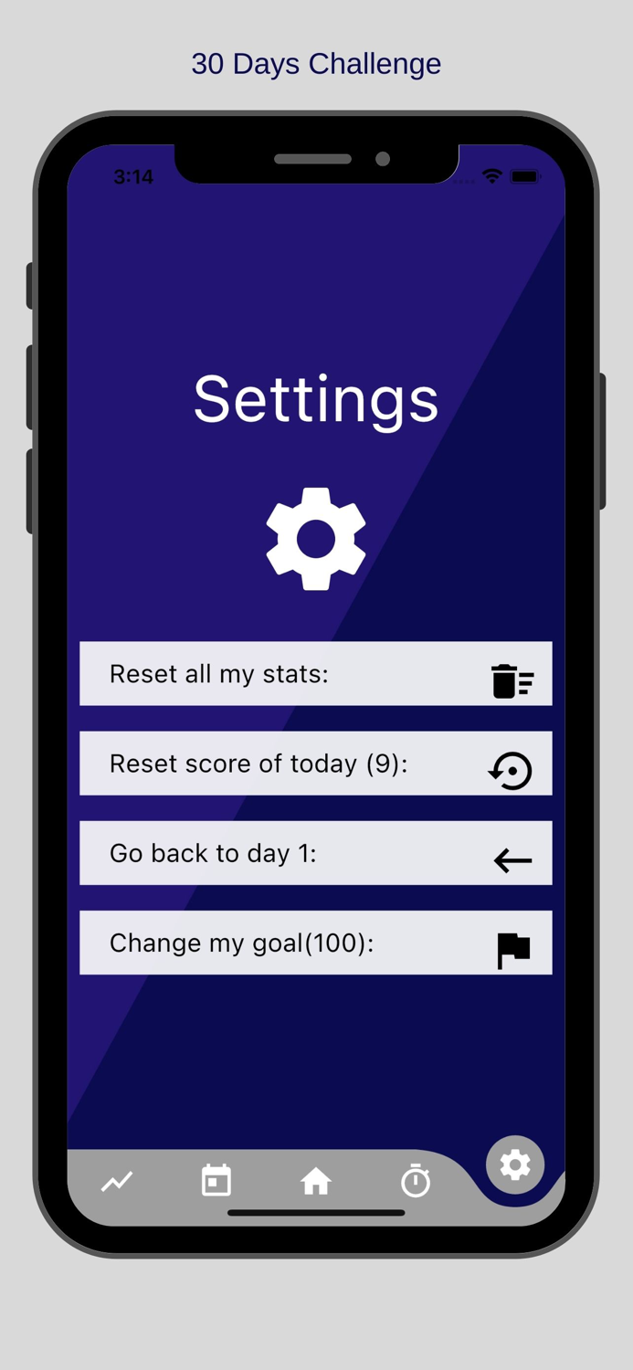 30 Days -  challenge yourself