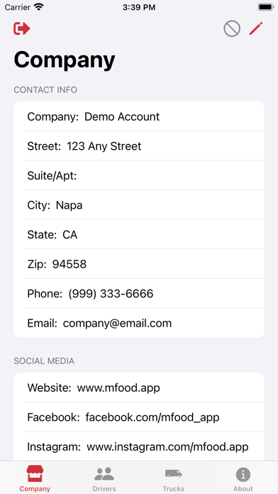 mFood™ - Food Truck Vendor App Screenshot