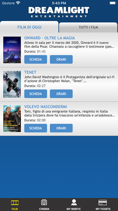 Screenshot #2 pour Webtic DreamLight Cinema