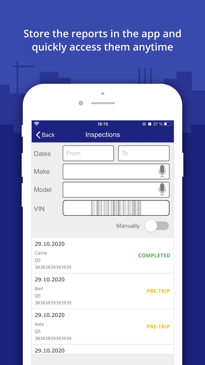 Inspect and Maintain Vehicles