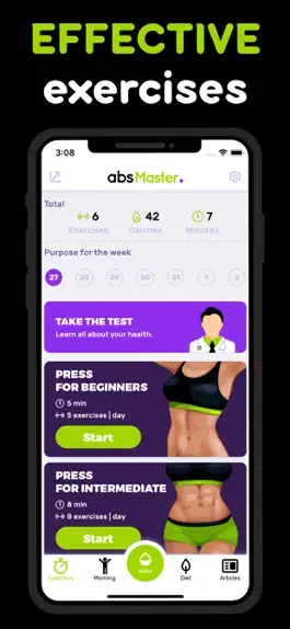 Game screenshot absmaster - fitness app apk