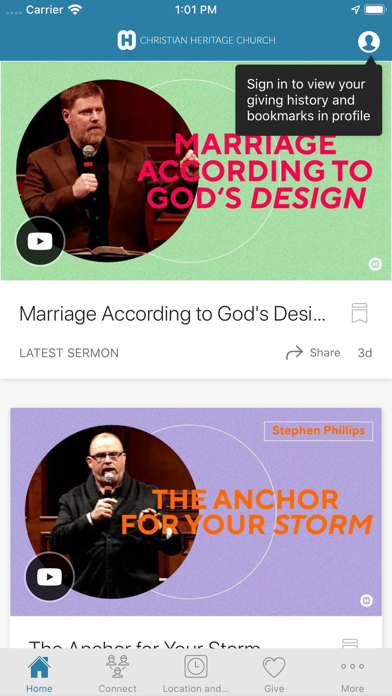Christian Heritage Church Screenshot