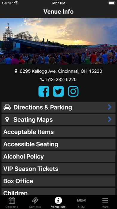 Riverbend Music Center Screenshot