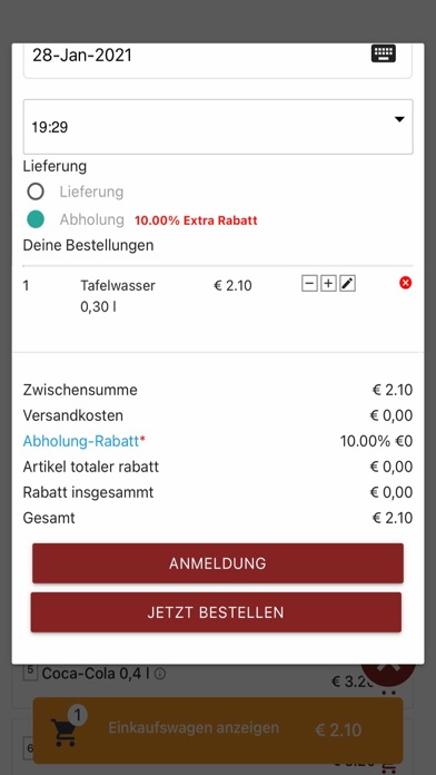 Zaika Indisches Restaurant Screenshot
