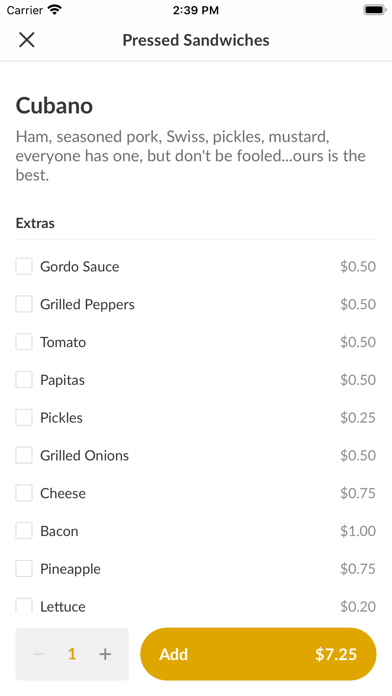 Gordos Cuban Food Screenshot