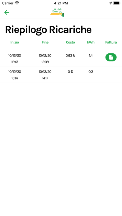 Umbria Energy Eco Mobility Screenshot