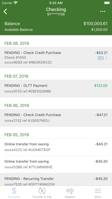 Liberty Bank and Trust Company Screenshot