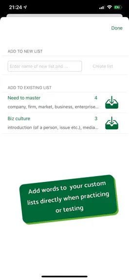 Game screenshot BizVocabularyBuilder apk