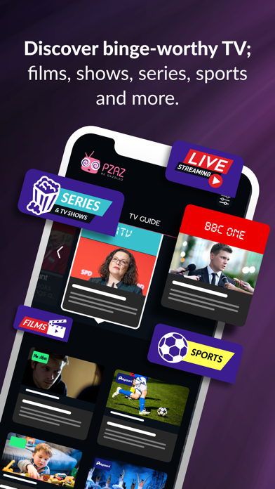 Pzaz - The TV Super App Screenshot