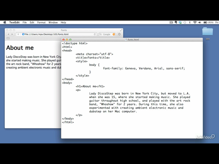 Fonts Course for HTML5 and CSS