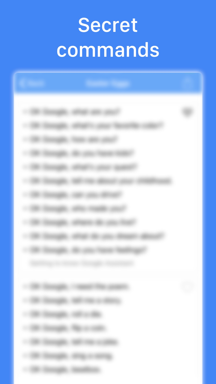 Commands for Google Assistant