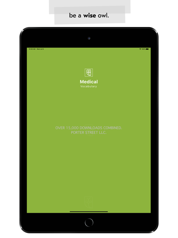 Medical Vocabulary Flashcards iPad screenshot 6 - Education app