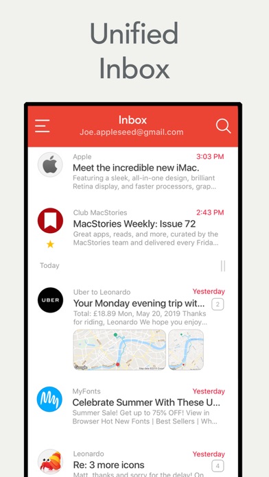 Mail App for Gmail Screenshot