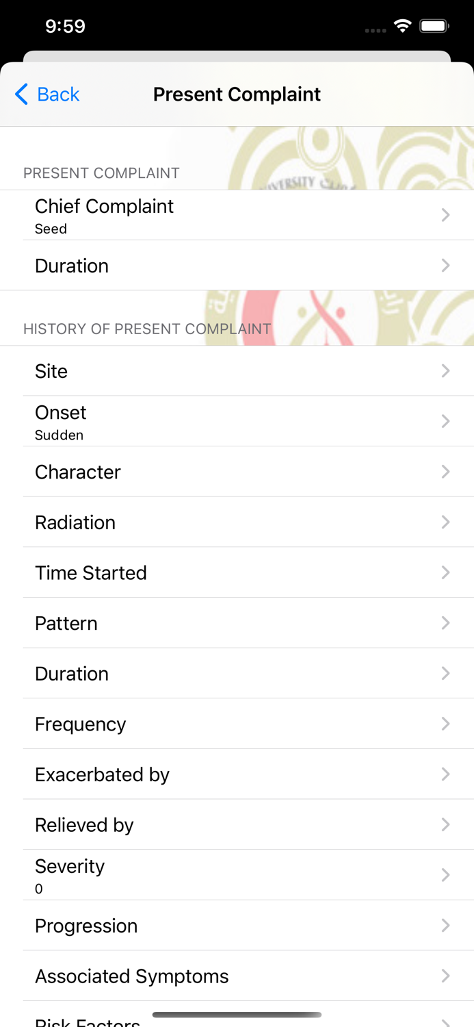 Hx Medical History Taking