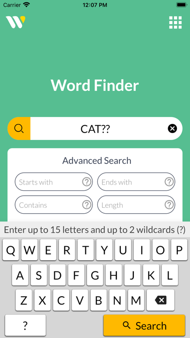 Wordfinder by WordTips Screenshot