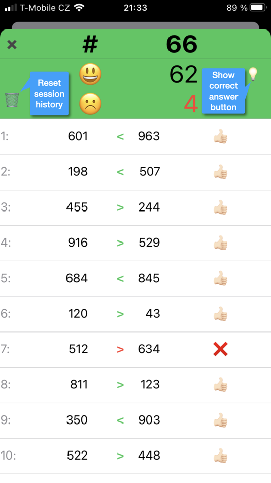 #5. My First Math Compare Numbers (iOS) Podle: Filip Stastny