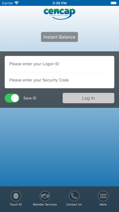 Cencap Federal Credit Union Screenshot