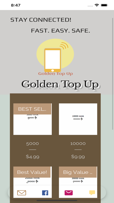 Golden TopUp Screenshot