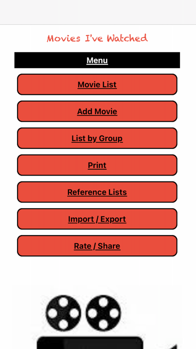 Movies I Have Watched Screenshot