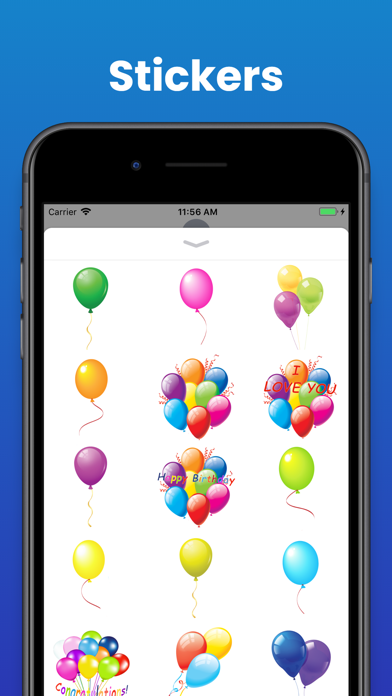 Screenshot #1 pour Autocollants emojis de ballons