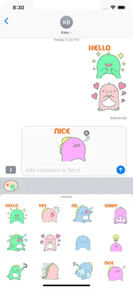 Game screenshot Little Dino Stickers pack apk