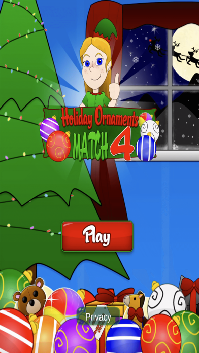 Screenshot #1 pour Holiday Ornaments Match 4