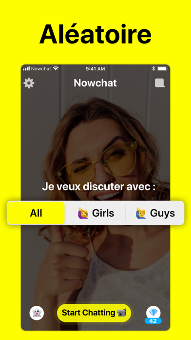 Screenshot #1 pour Nowchat - Chat Vidéo Aléatoire