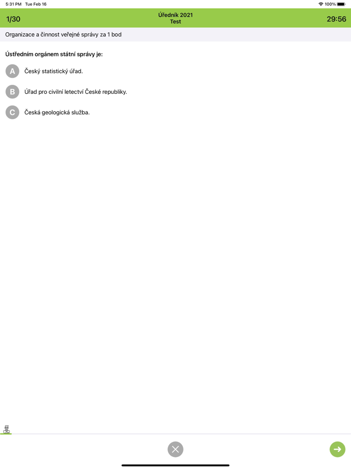 Úřednická zkouška 2024