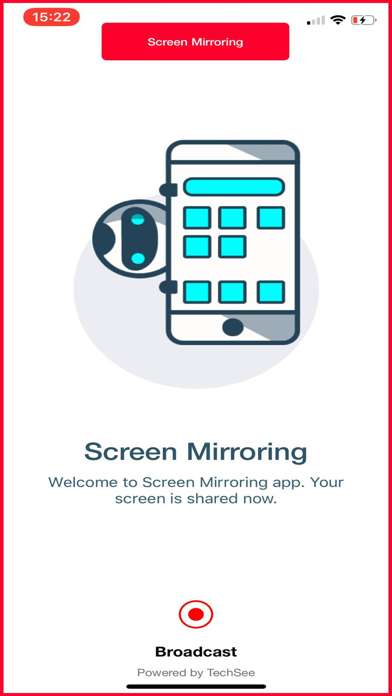 TechSee Instant Mirroring App Screenshot