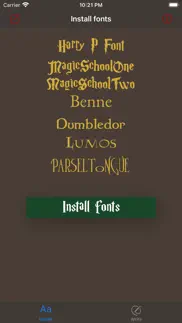 How to cancel & delete fonts for harry potter theme 1