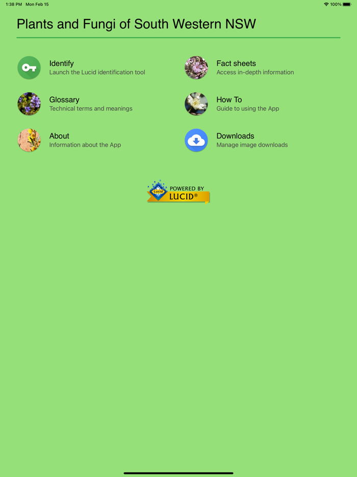 Plants Fungi South Western NSW