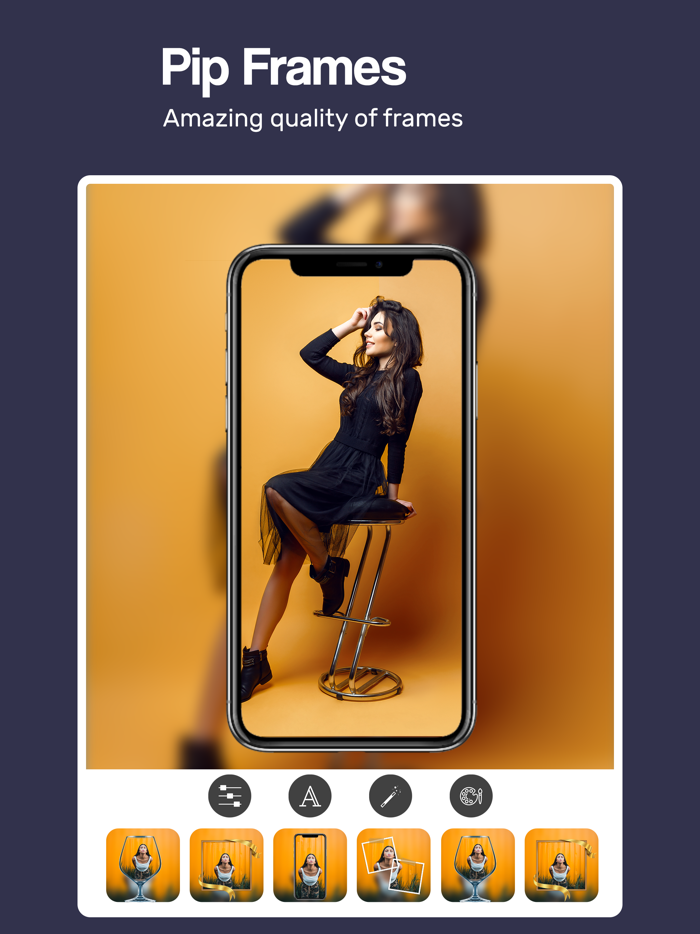 Waterfall Photo Frames Editor