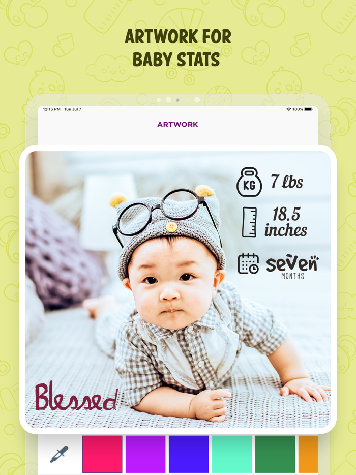 Baby Art-Baby Monthly Pictures