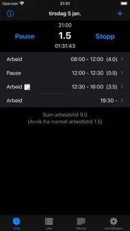 TimeRegister iphone bilder 2