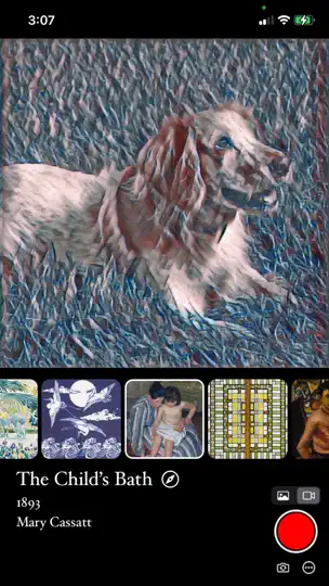 Captura de pantalla de ArtShots: AI Photo Filters en iPhone 3